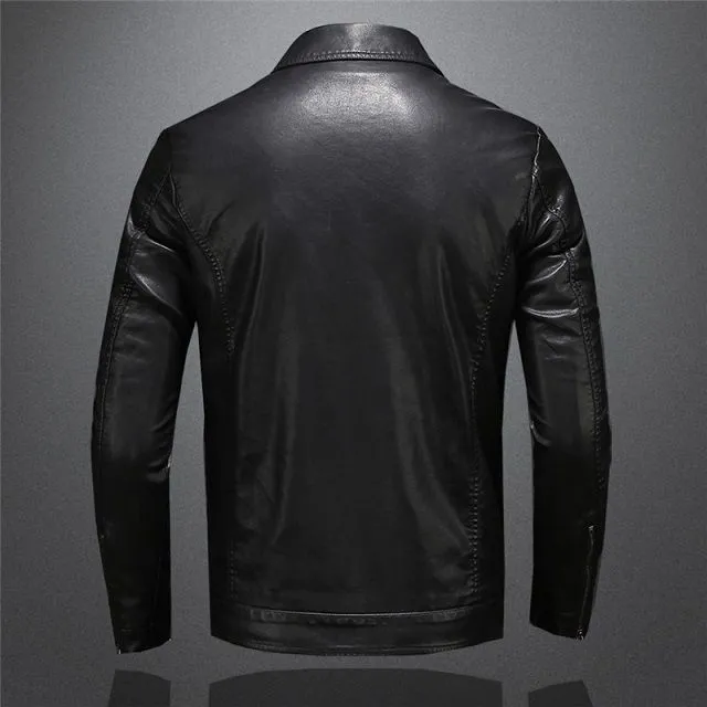 Veste en cuir à la mode - Look Homme