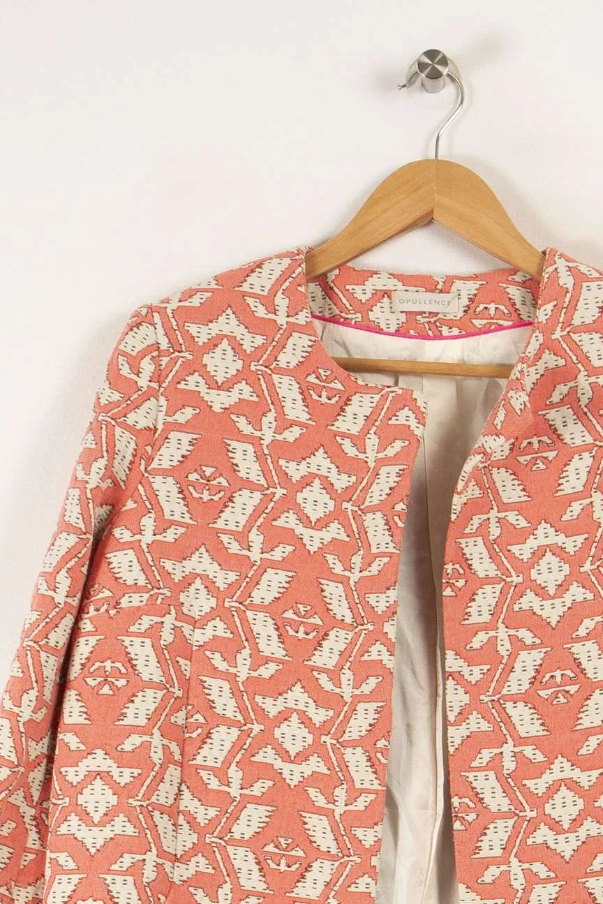 Veste rose à motifs - Taille S/36