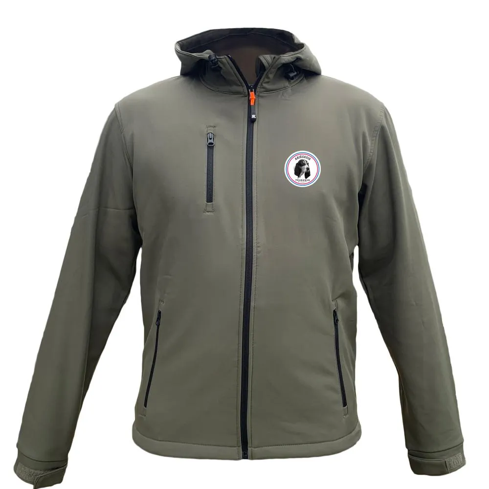 Veste softshell Homme ou Femme avec/sans capuche – Ecusson Ariégeois