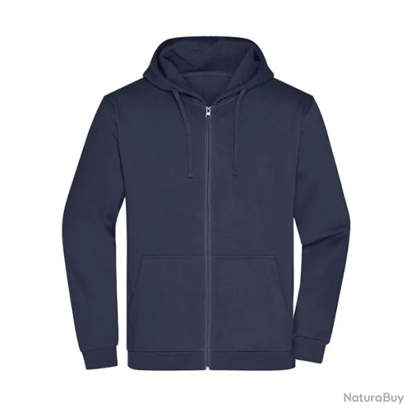 Zip Hoody Men-JAMES NICHOLSON Blue  Navy  JN75607